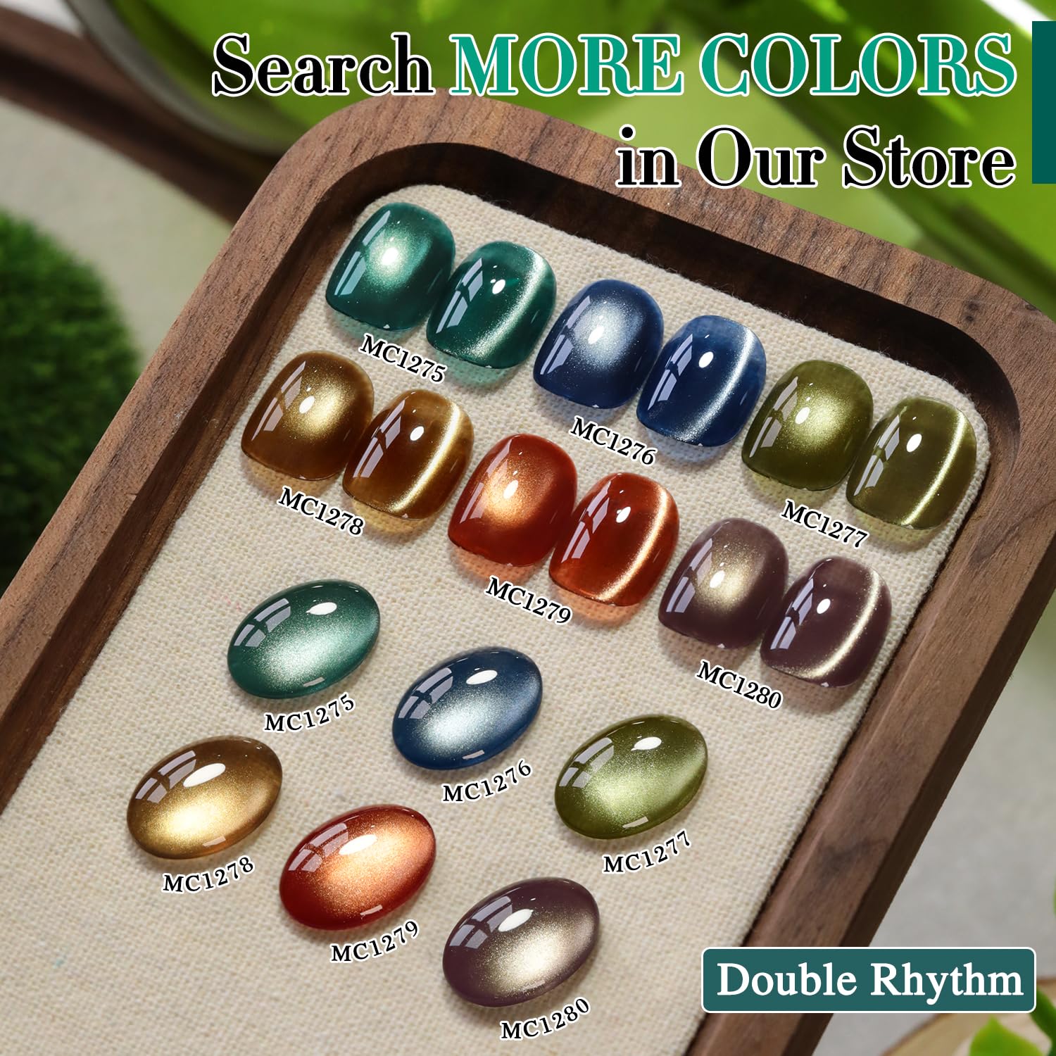 LED curing scene for Double Rhythm cat eye polish