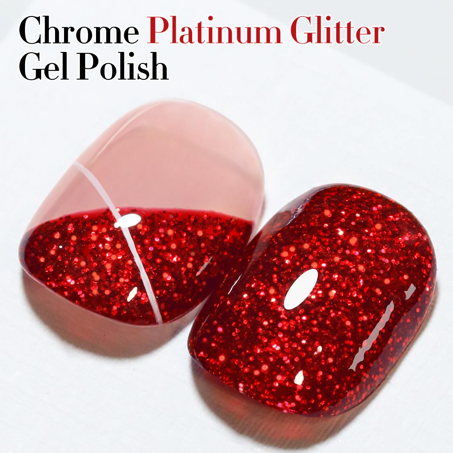 Double Rhythm Cherry Red gel brush applies color with precision.