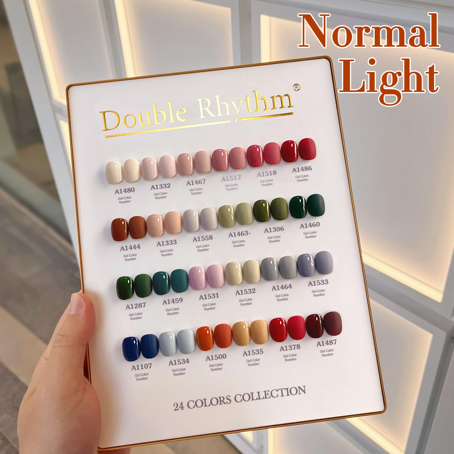 Double Rhythm clear top gel bottle ready to finish a long-lasting top coat.