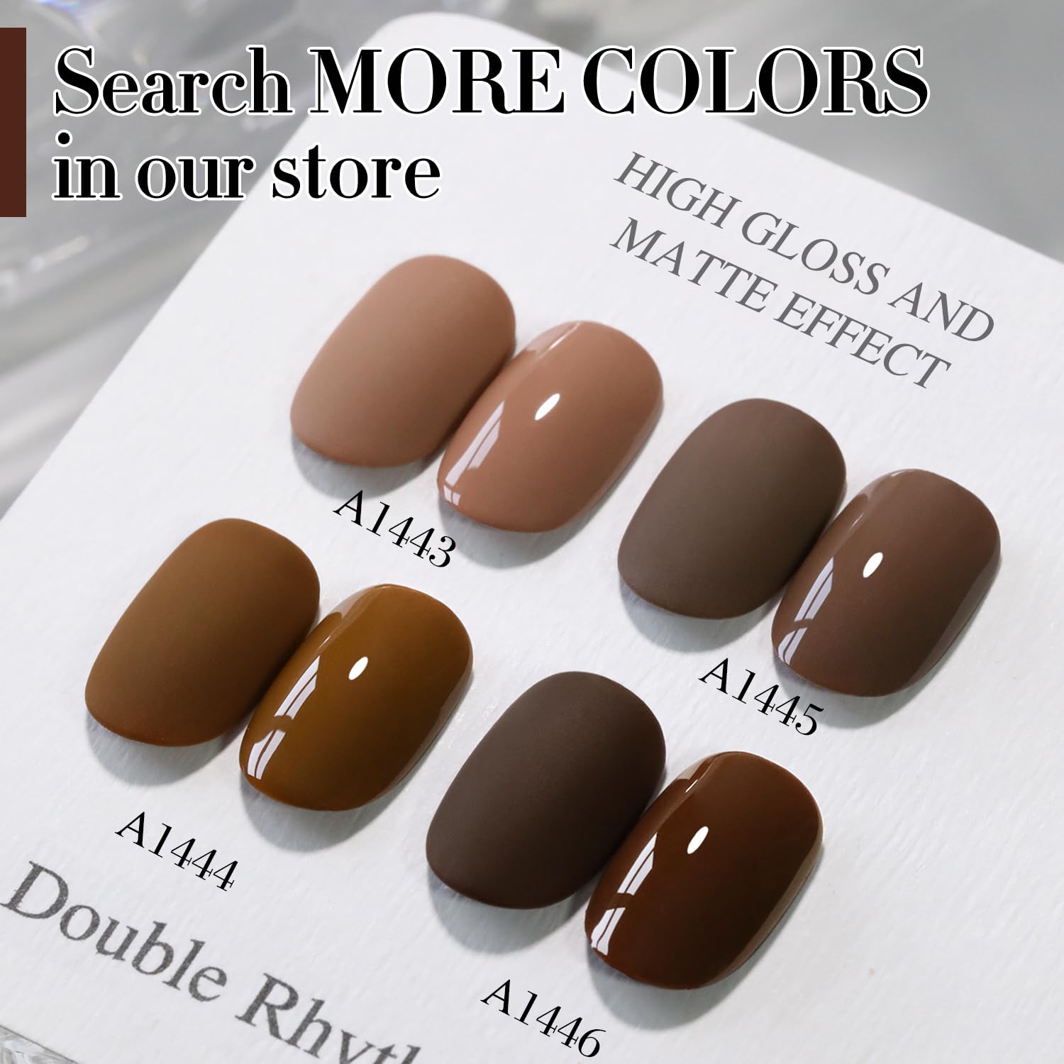 Double Rhythm color swatch range for versatile styles.