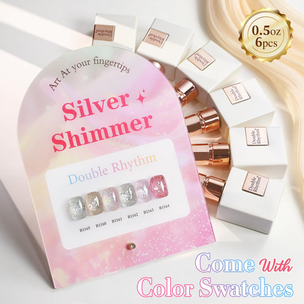 Double Rhythm color swatches help match shades for any mood.