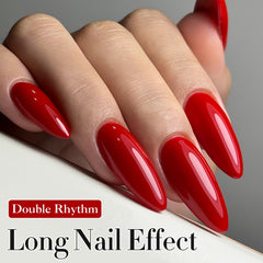 Curing Double Rhythm gel under UV/LED lamp for quick dry in 60-120 seconds.