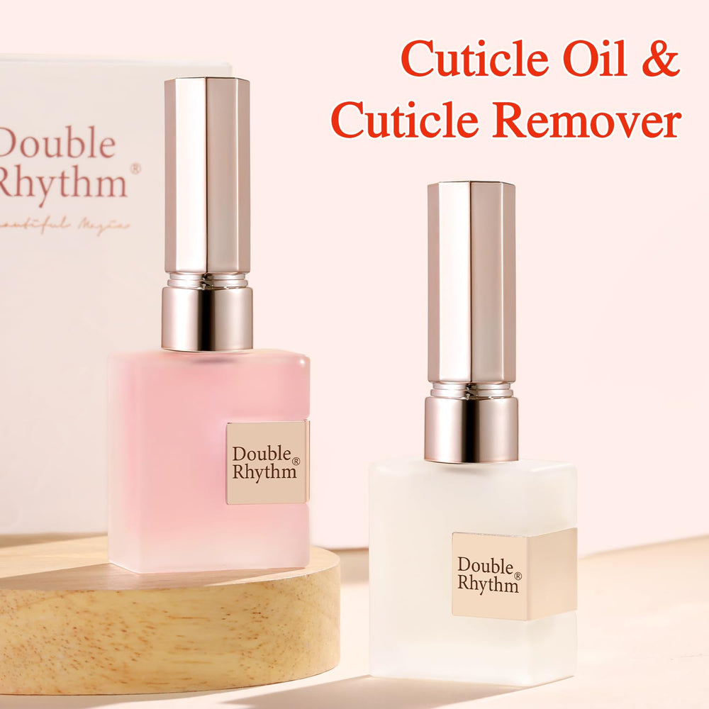 Double Rhythm Cuticle Oil daily care for healthier-looking nails.