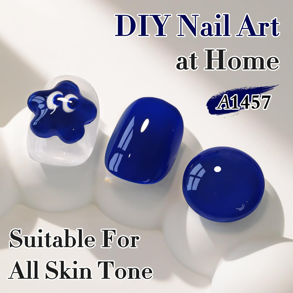 Double Rhythm 15ml gel swatch on nail demonstrates smooth application and even color.