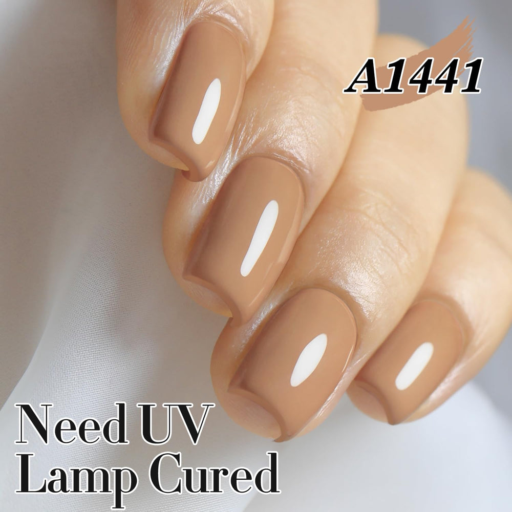 Double Rhythm Deep Nude A1441 brush-stroke shot shows smooth, even application.