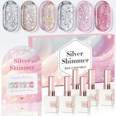 Double Rhythm display board with swatches to plan your manicure.