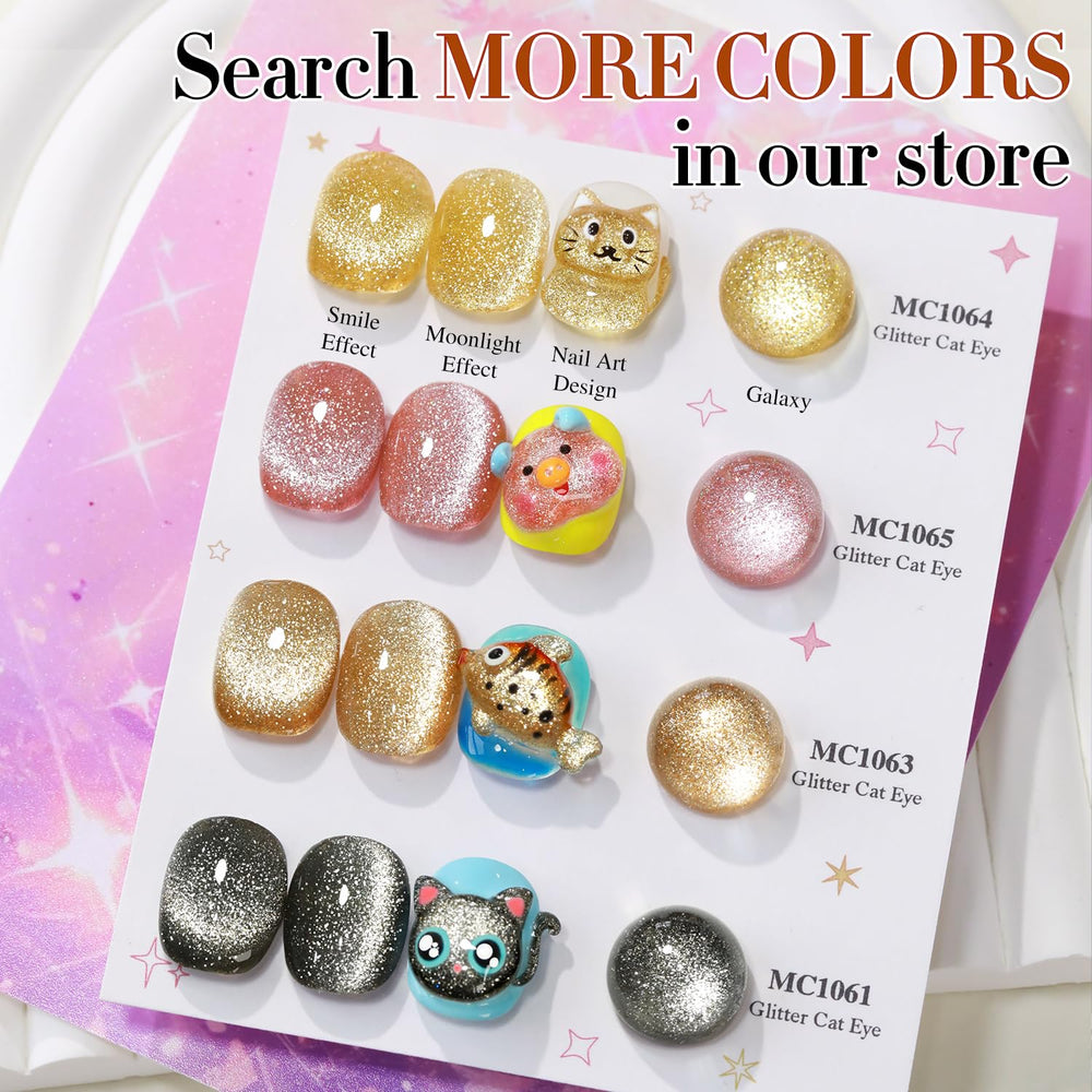 Beginner-friendly application for at-home nails with Double Rhythm cat eye gel.