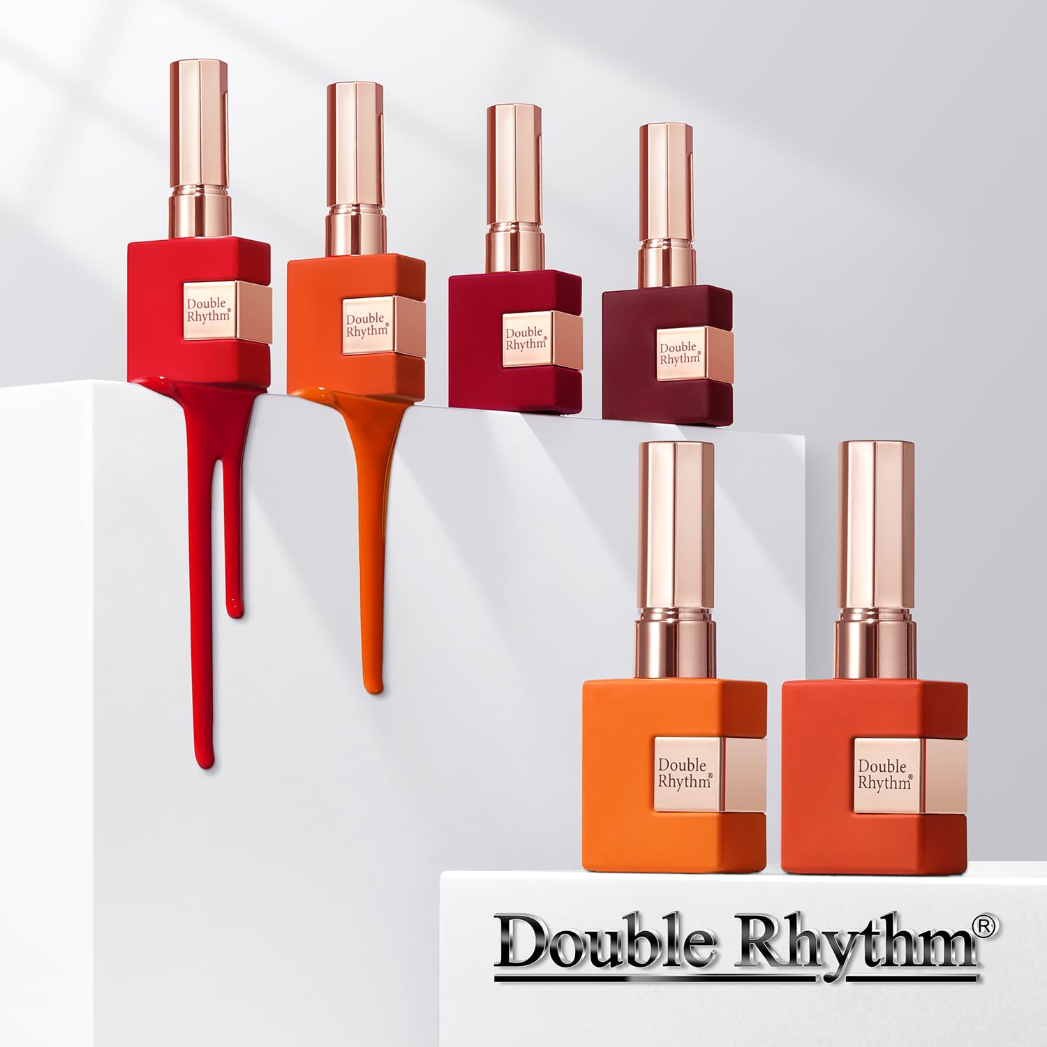 Double Rhythm easy-application gel polish assists beginners in even color results.