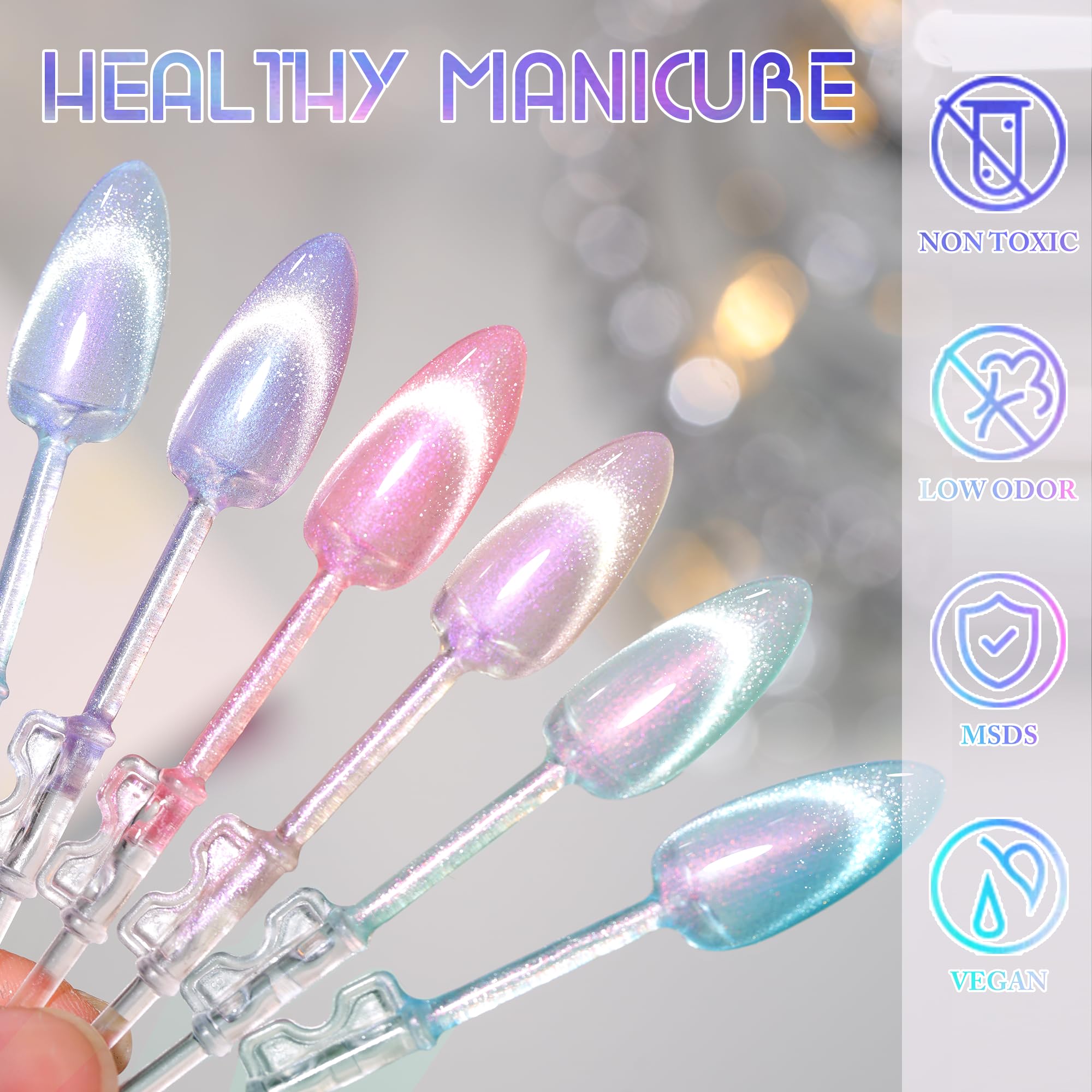 Ideal for beginners to achieve salon-like cat-eye effects.