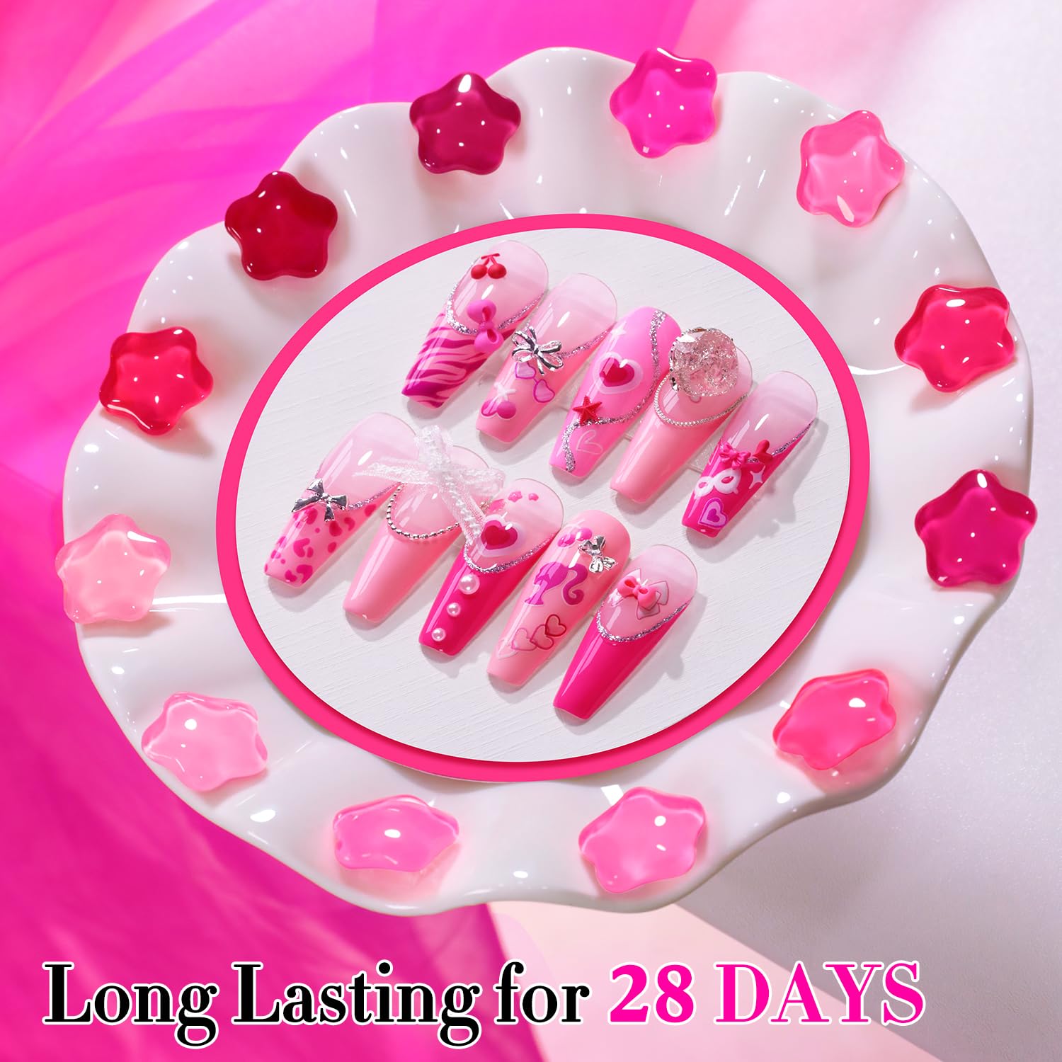 Double Rhythm finished nails look glossy and smooth, ideal for daily wear.