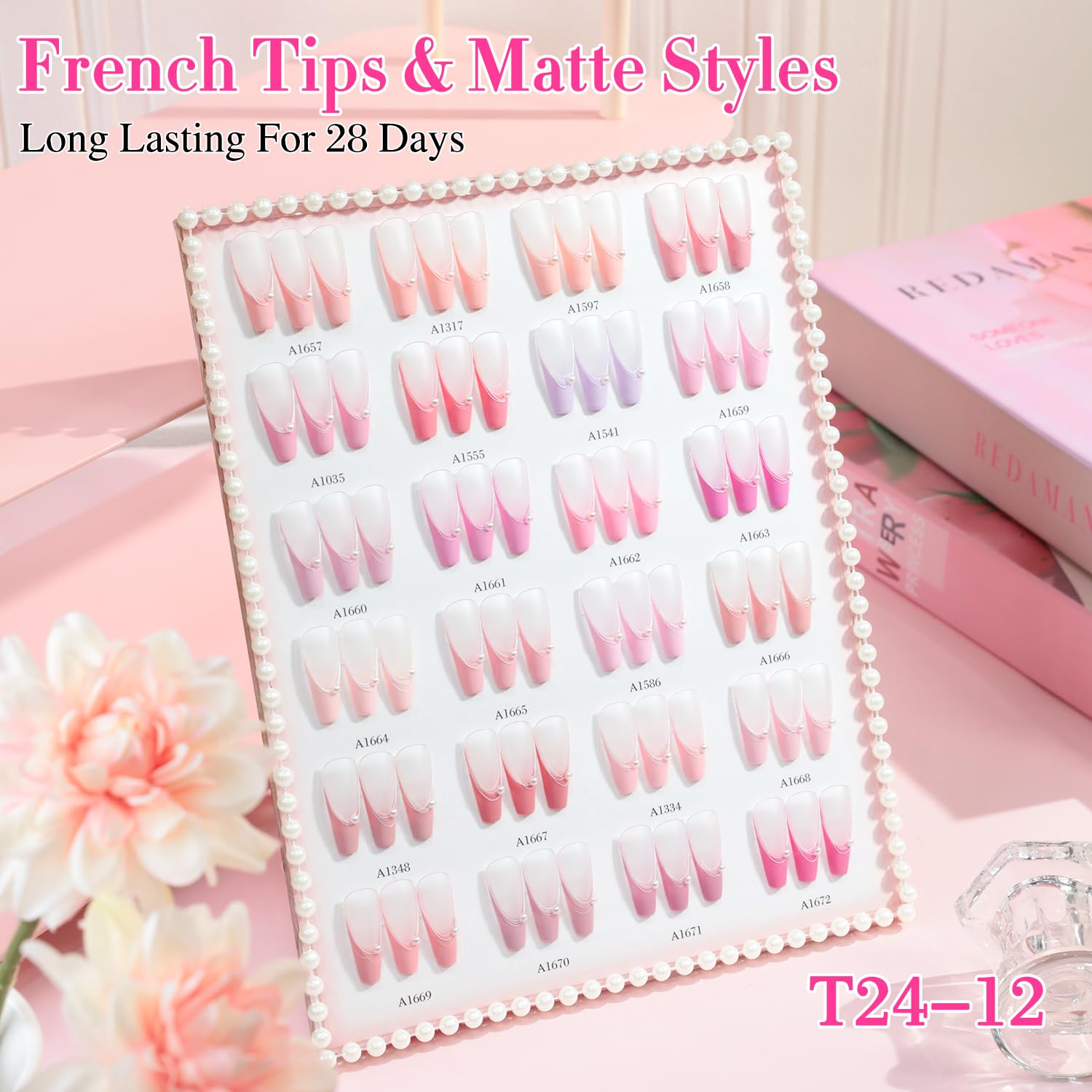 Double Rhythm finished nails with glossy shine and smooth finish