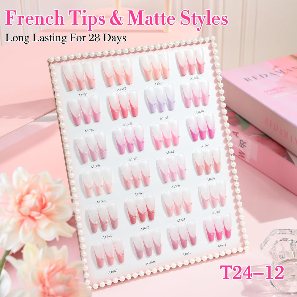 Double Rhythm finished nails with glossy shine and smooth finish