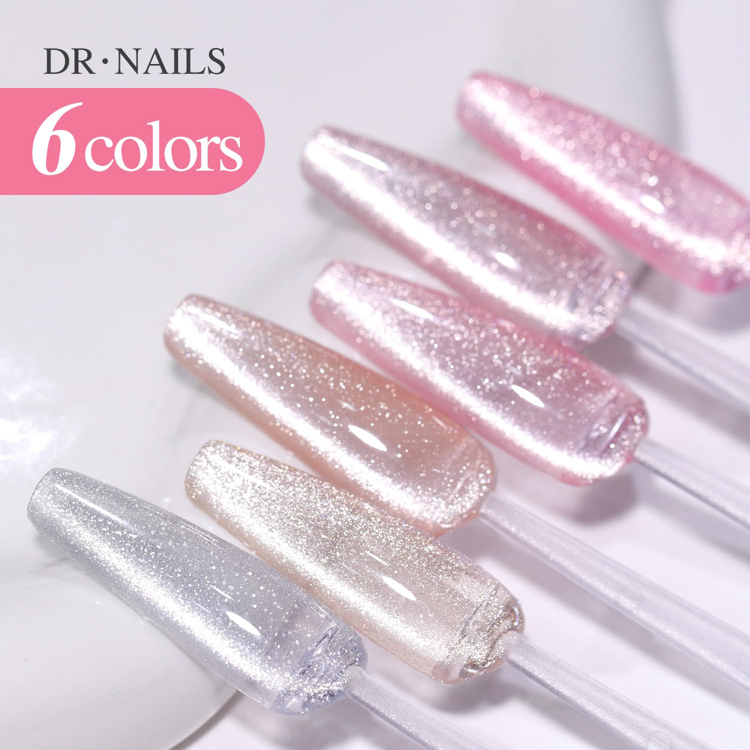 Double Rhythm seven-point-five-ml gel polish bottles for home manicure