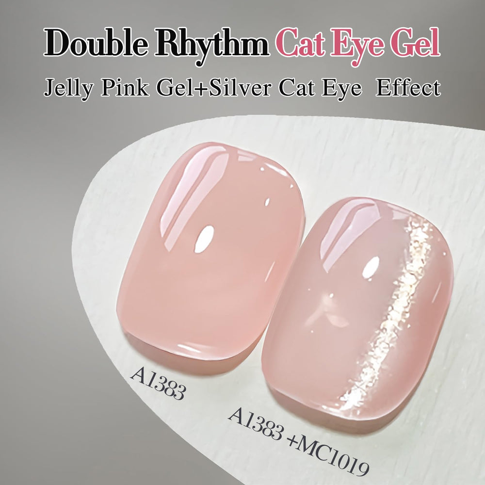 Double Rhythm gel polish finish delivers brilliant shine and smooth coverage.