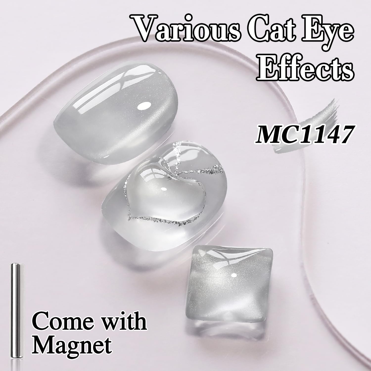 Double Rhythm gel polish translucent silver bottle highlights a versatile color.