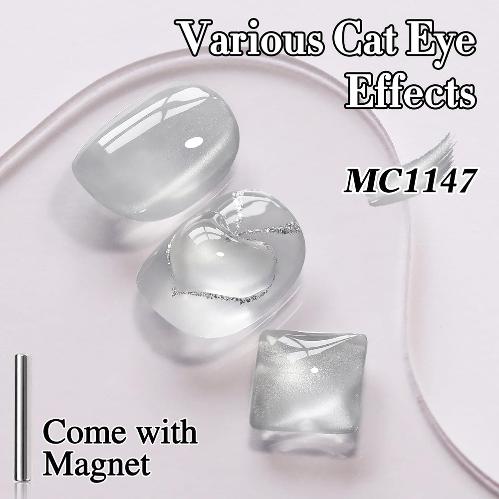 Double Rhythm gel polish translucent silver bottle highlights a versatile color.