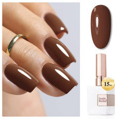 Double Rhythm gel polish bottle ready for at-home nail art.