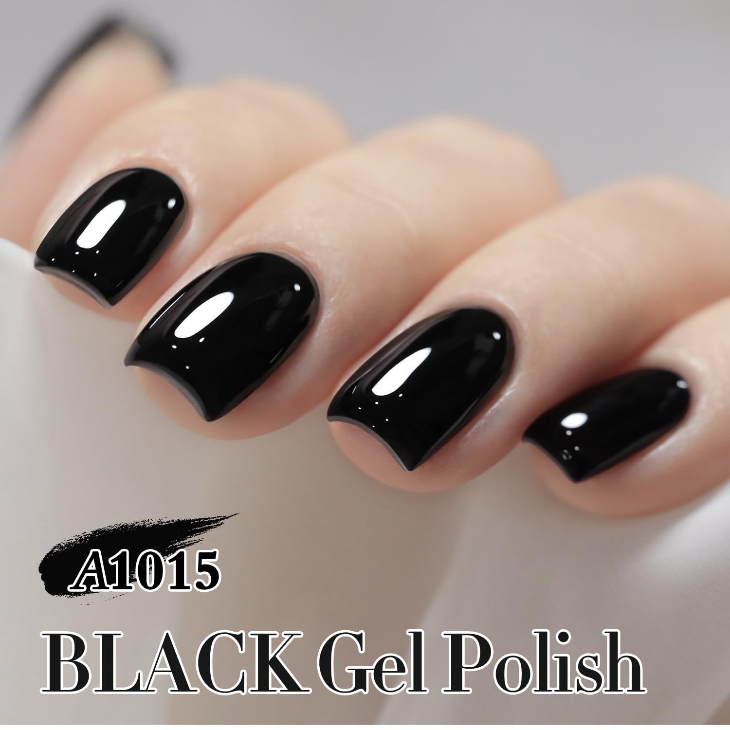 Close-up of Double Rhythm gel polish bottle and brush for smooth application.