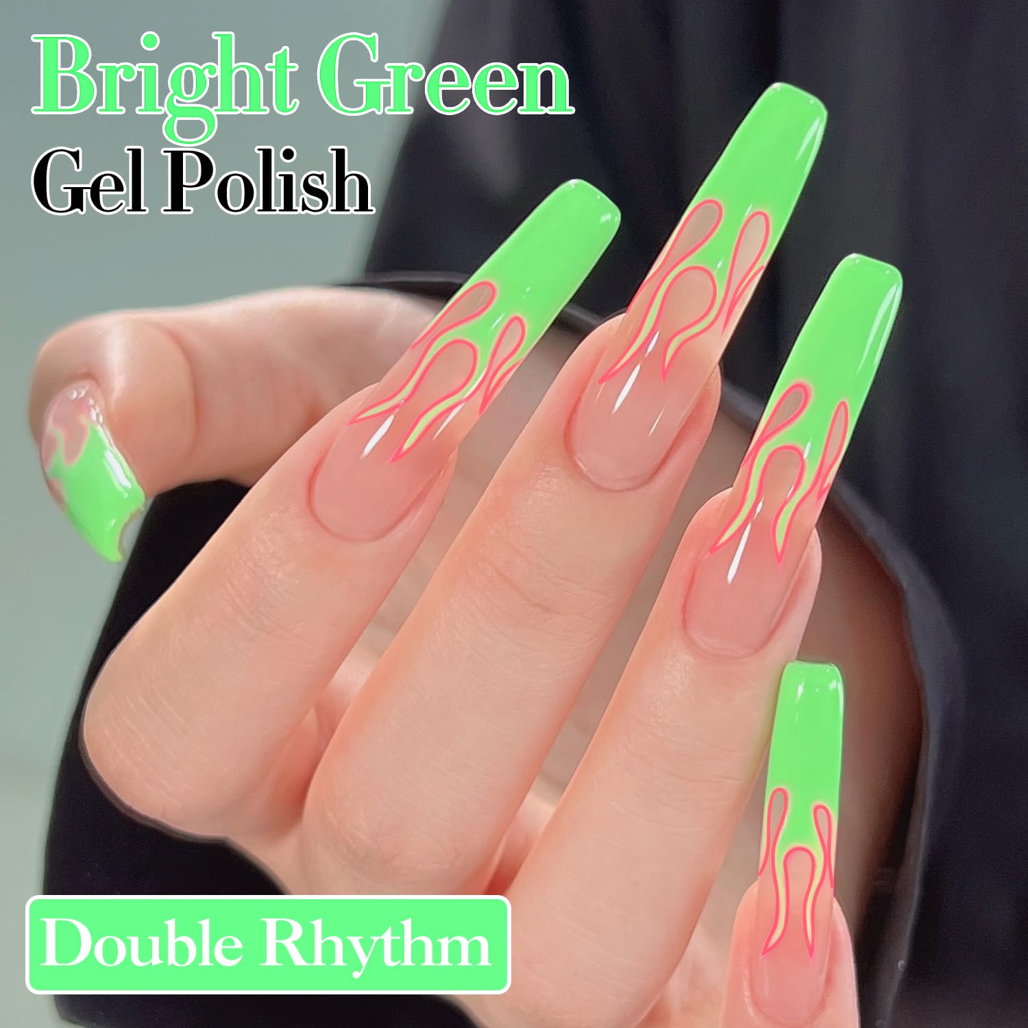 Double Rhythm gel polish bottle close-up for easy at-home nail art.