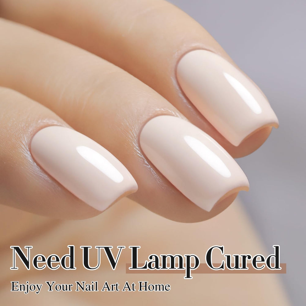 Close-up of gel polish brush applying color with even coverage