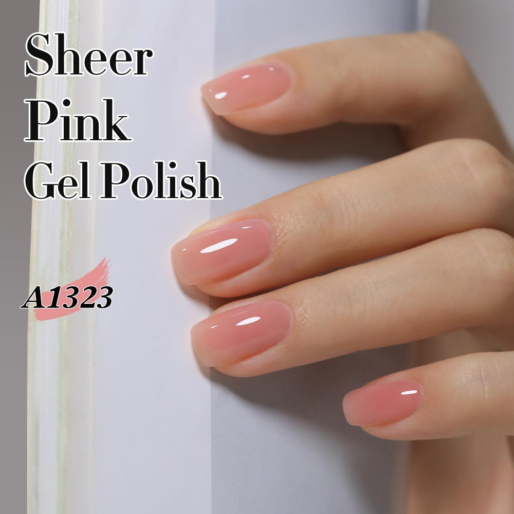 Double Rhythm gel polish glossy finish swatch indicating long-lasting shine