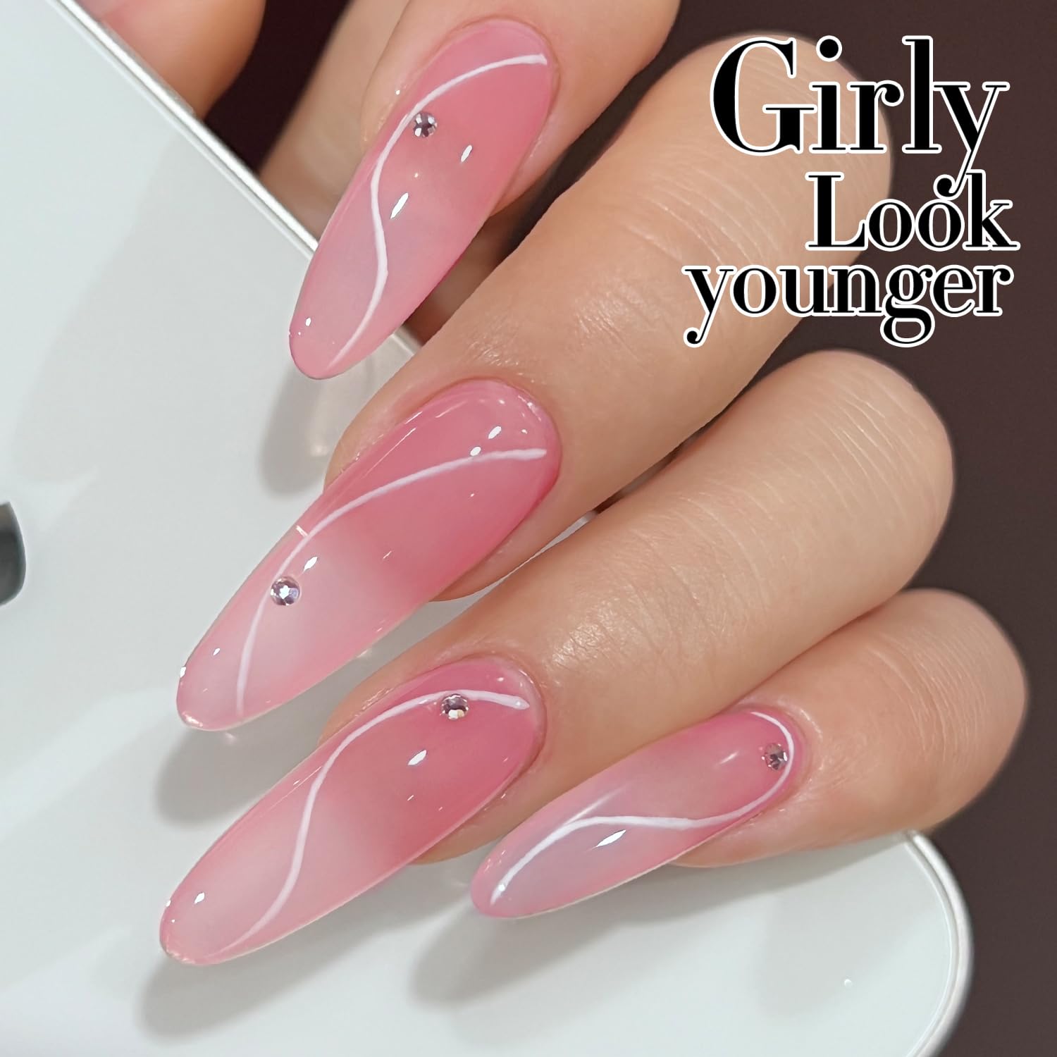Double Rhythm jelly polish low-odor formula for comfortable use.