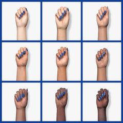 Double Rhythm gel polish on nails showing high gloss and long wear.