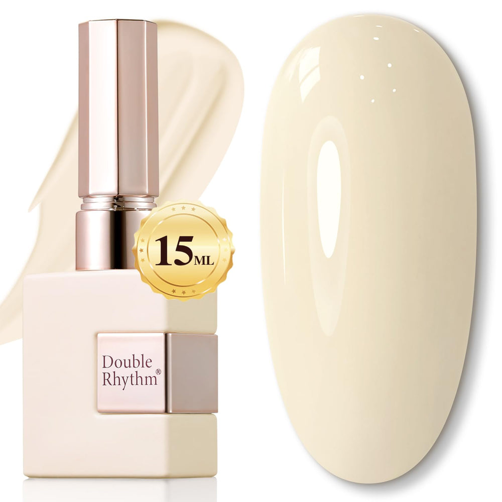 Double Rhythm gel polish Pure Sheer Beige A1392 offers a subtle, long-lasting manicure.