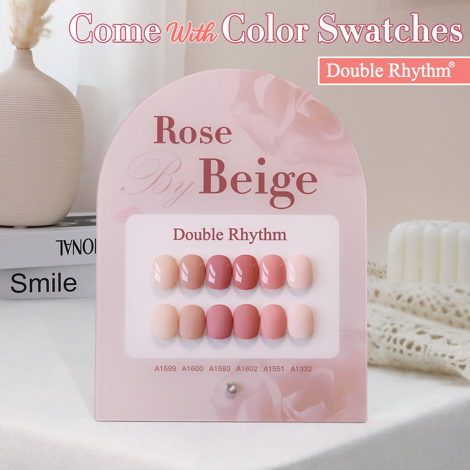 Double Rhythm gel polish close-up shows vibrant pigment and shine.