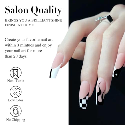 Gel polish cured under UV/LED lamp with Double Rhythm branding.