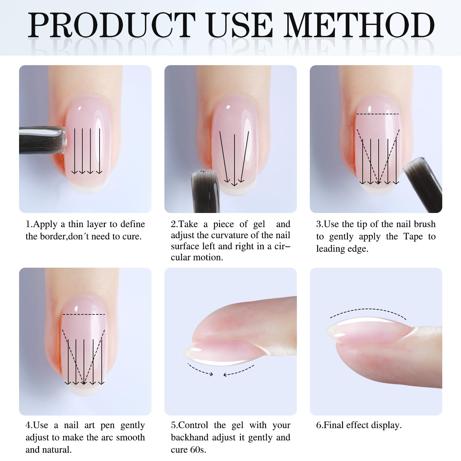 Double Rhythm gift-ready nail art kit with nude pink gel