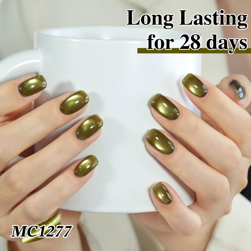 Gift-ready Double Rhythm cat-eye gel polish set for creative nail lovers.