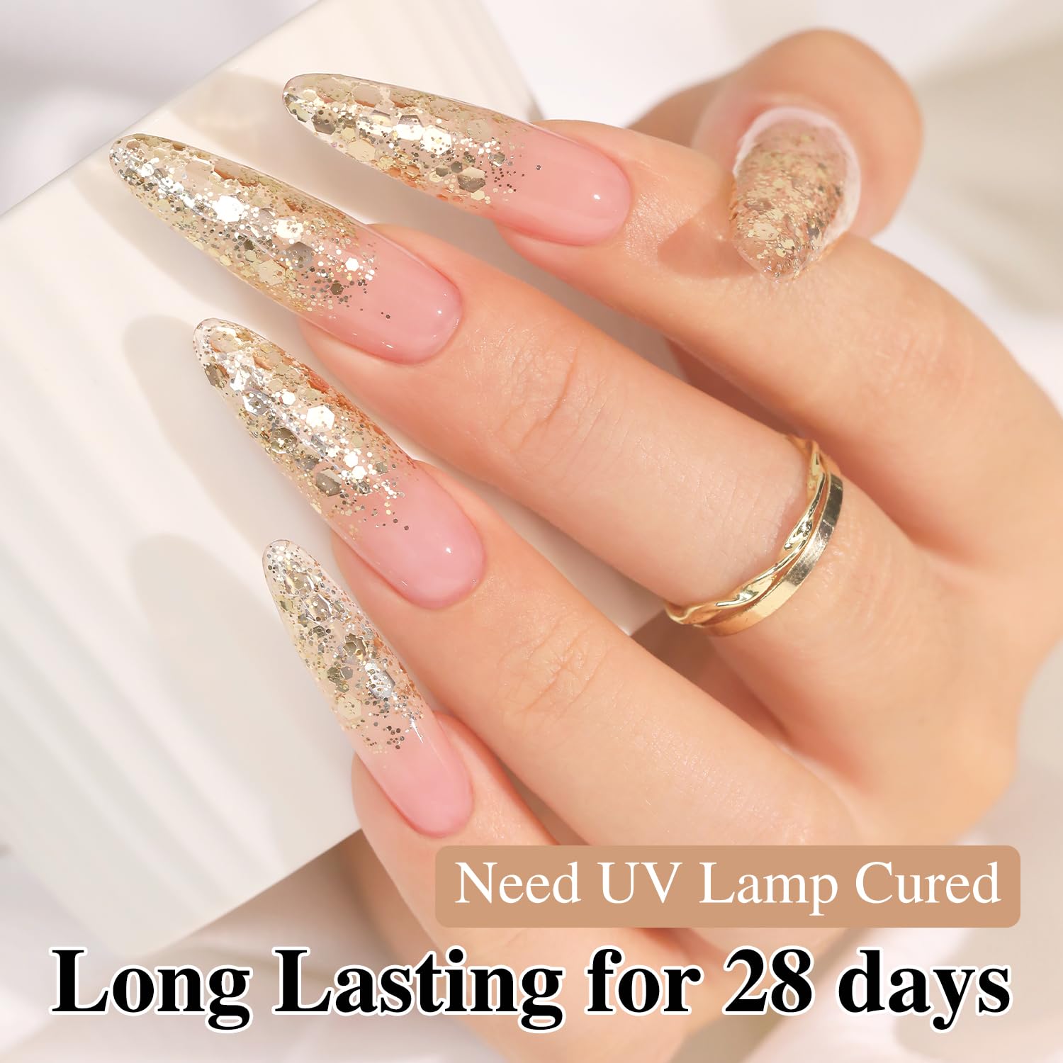 Double Rhythm glitter gel polish gift set ideal for celebrations.