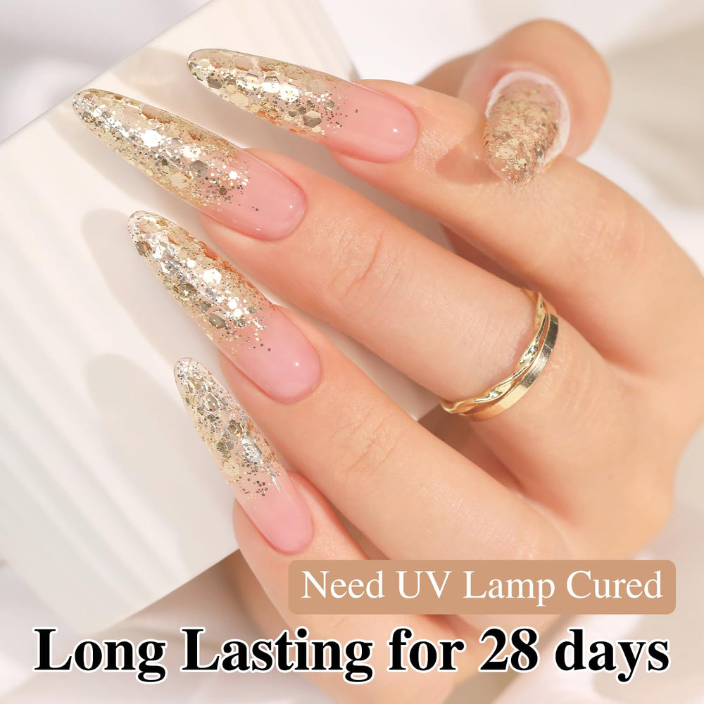 Double Rhythm glitter gel polish gift set ideal for celebrations.