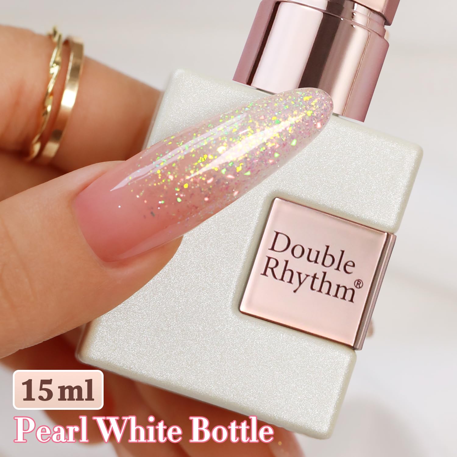 Double Rhythm Pink B1161 glossy finish suggesting long-lasting shine