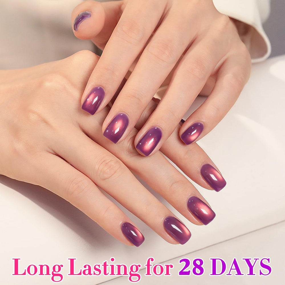 Double Rhythm glitter jelly polish swatch shows shimmer and color depth