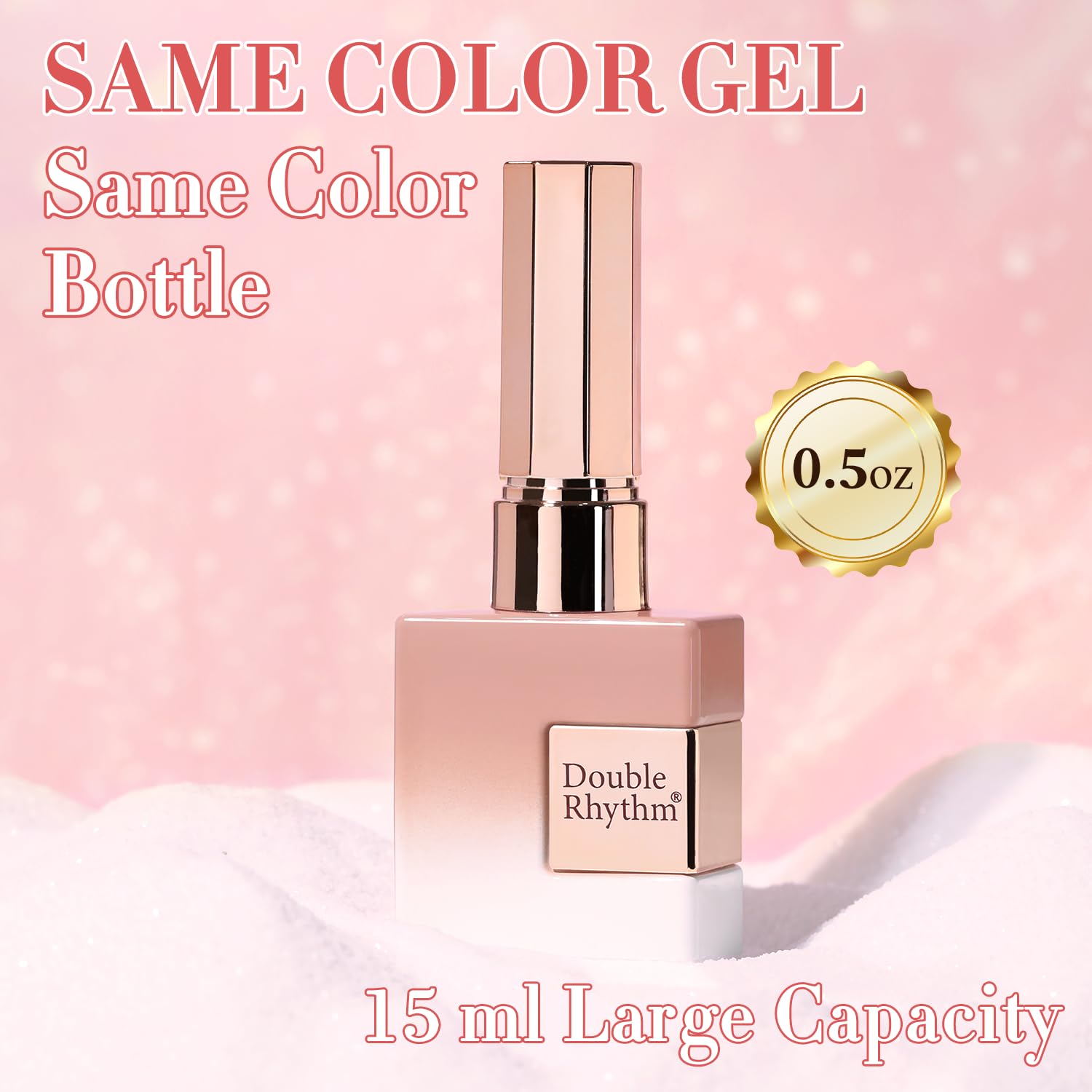 Glossy finish preview of Double Rhythm nail polish on a nail tip