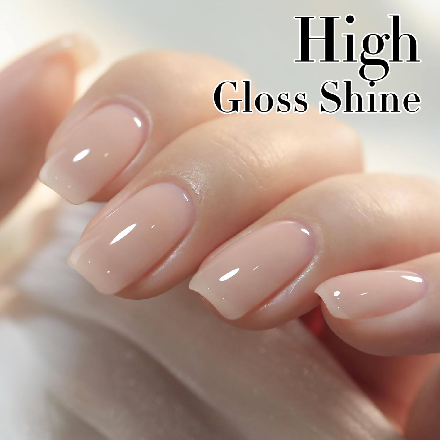 Closeup of glossy finish suggests high-shine results under proper application.