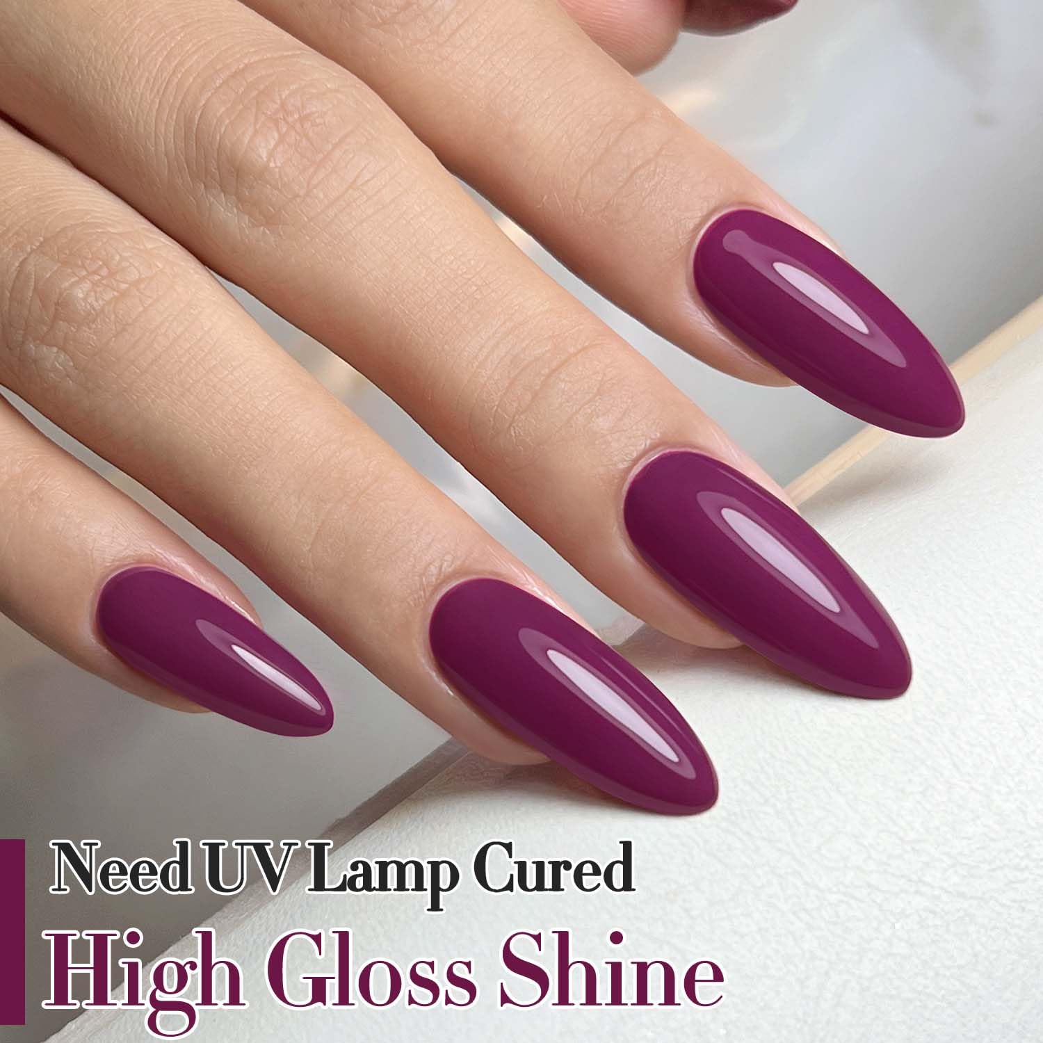 High-gloss, durable finish enhances nails with proper application.