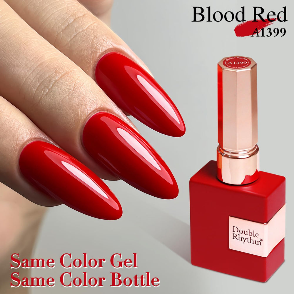 Double Rhythm gel polish after cure shows high-gloss finish.