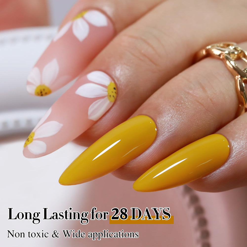 Double Rhythm gel polish delivers high-gloss finish under proper curing.
