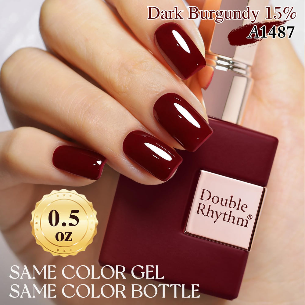 Double Rhythm high gloss finish on freshly polished nails