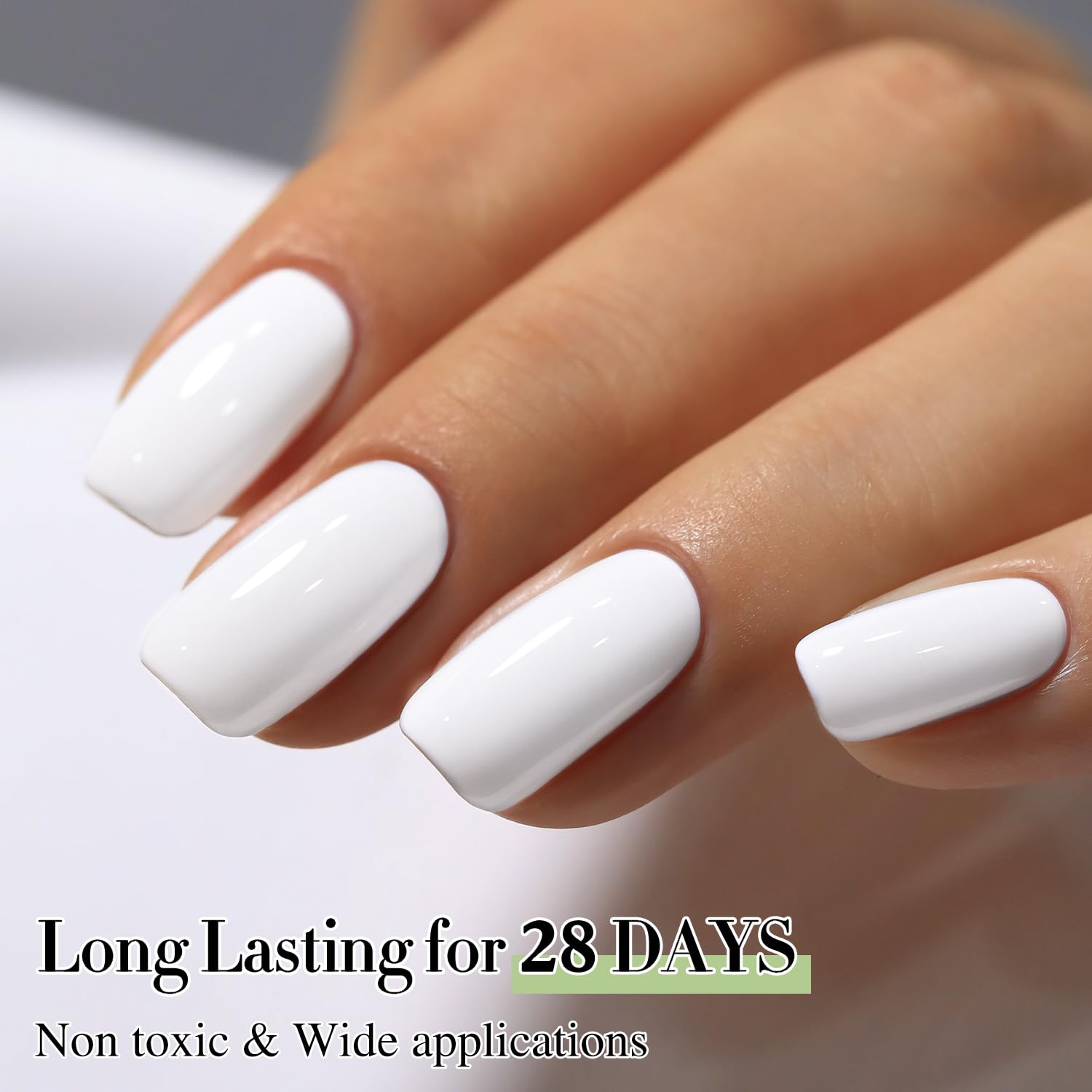 Double Rhythm nails with a high-gloss finish after proper cure.
