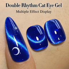 Double Rhythm holographic glitter gel polish adds dazzling shine to fingertips.