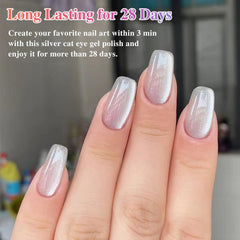 Double Rhythm holographic glitter shimmer adds eye-catching depth to nails.