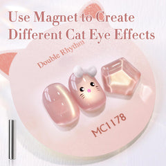 Holographic glitter shimmer from Double Rhythm adds depth and sparkle