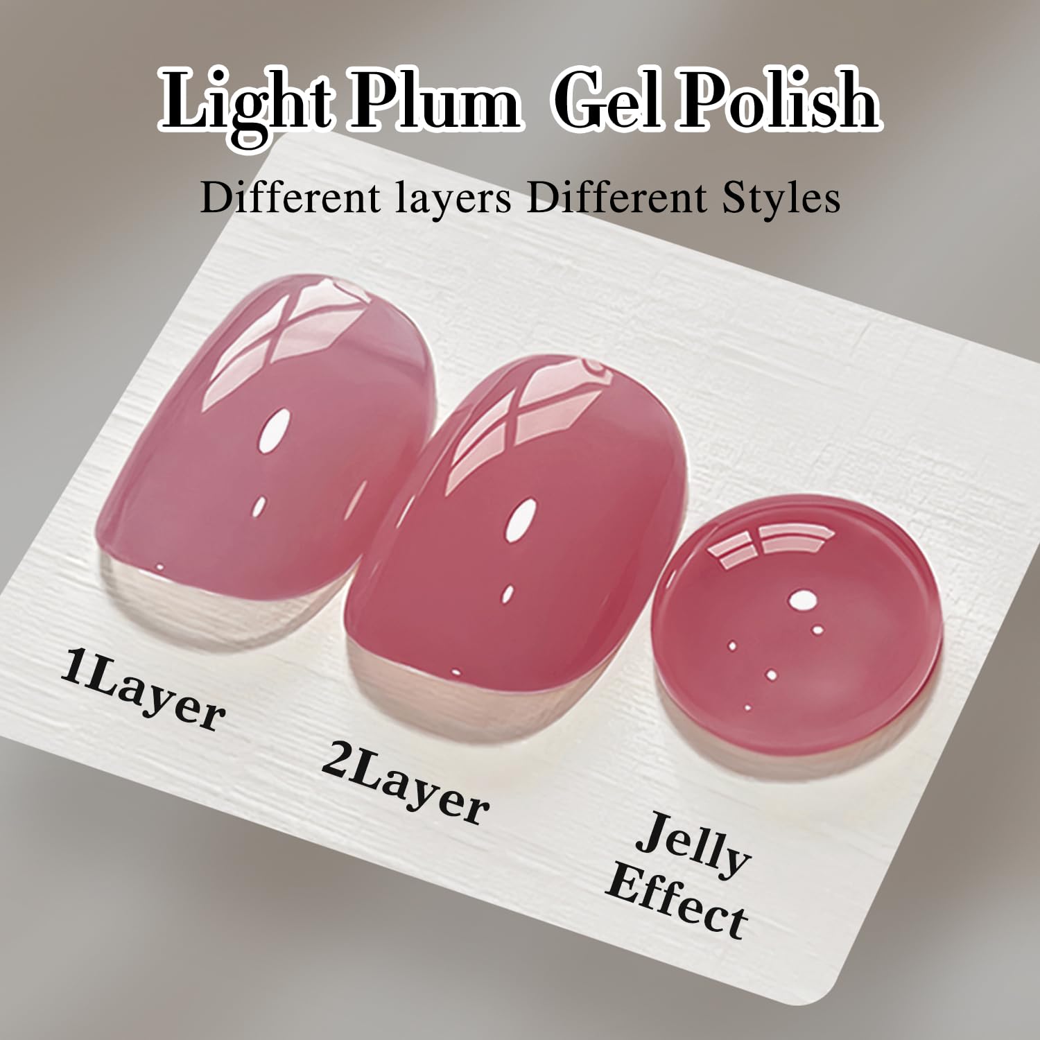 Double Rhythm jelly gel polish line displayed for layered effects.