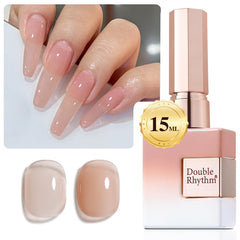 Double Rhythm Jelly Nude gel polish bottle for easy at-home manicures