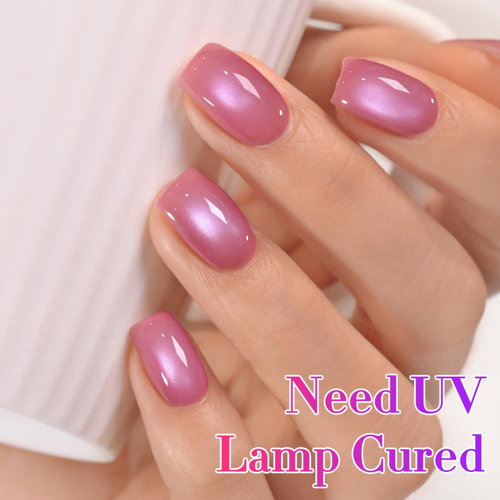 Double Rhythm LED-cured finish delivers long-lasting shine and smooth coverage