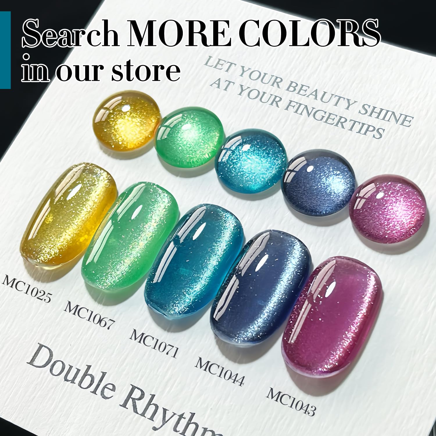 Double Rhythm LED curing setup demonstrates quick polish hardening for DIY nails